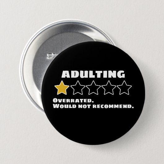 成人式では星を一つ挙げることはできない 缶バッジ (正面&裏面)