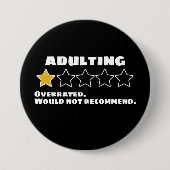 成人式では星を一つ挙げることはできない 缶バッジ (正面)