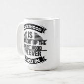 成人期は今まで生きてきた中で最悪の時期だ コーヒーマグカップ (正面左)