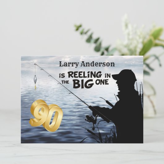 成人漁師マイルストーン90誕生日4 – ビッグワン 招待状 (スタンド正面)