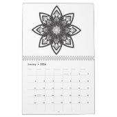 成人用着色カレンダー カレンダー (1月 2026)