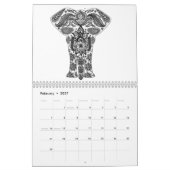 成人用着色カレンダー カレンダー (2月 2027)
