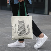 成人用色猫曼荼羅図 トートバッグ