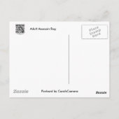 成人用黒い葉の足の虫 ポストカード (裏面)