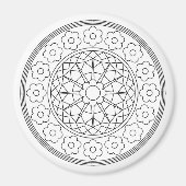 成人着色花磁石 マグネット (正面)