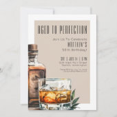 成人誕生日パーティーが完熟 招待状 (正面)