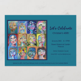 成人誕生日パーティーへの招待 招待状