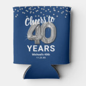 成人誕生日応援～40年 缶クーラー (正面)