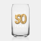 成人誕生日応援～50年 ガラス缶 (正面)