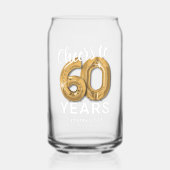 成人誕生日応援～60年 ガラス缶 (正面)