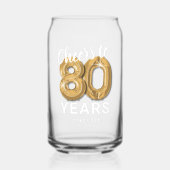 成人誕生日応援～80年 ガラス缶 (正面)