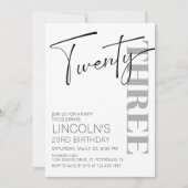 成人誕生日21 22 23 24 25 26 27 28 29 招待状 (正面)
