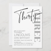 成人誕生日31 32 33 34 35 36 37 38 39 招待状 (正面)