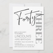 成人誕生日41 42 43 44 45 46 47 48 49 招待状 (正面)