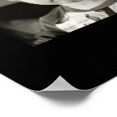 成人誕生日6写真黒金ゴールド任意の年齢 ポスター (角)