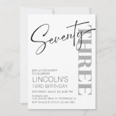 成人誕生日71 72 73 74 75 76 77 78 79 招待状 (正面)