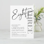 成人誕生日81 82 83 84 85 86 87 88 89 招待状 (スタンド正面)