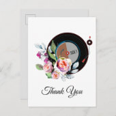 成人音楽サンキューカード インビテーションポストカード (正面/裏面)