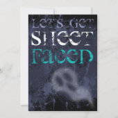 成人飲酒ゴーストハローウィンパーティ招待状 招待状 (正面)