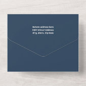 成人魚釣りをテーマにした誕生日パーティーすべて1つの請求書 オールインワン招待状 (裏面)