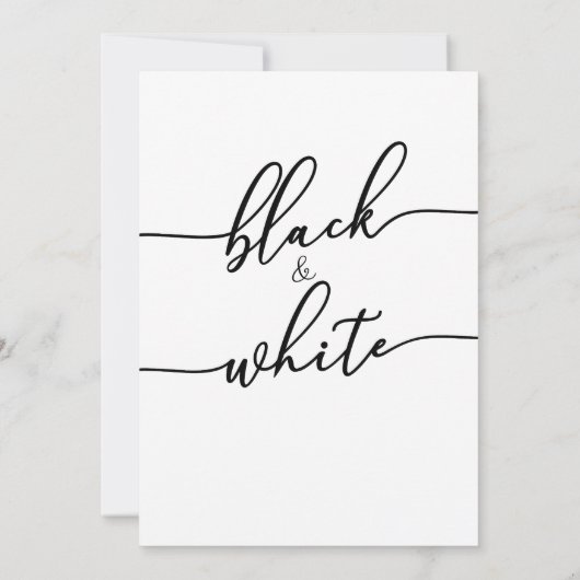 成人、白黒パーティの招待状 招待状 (裏面)