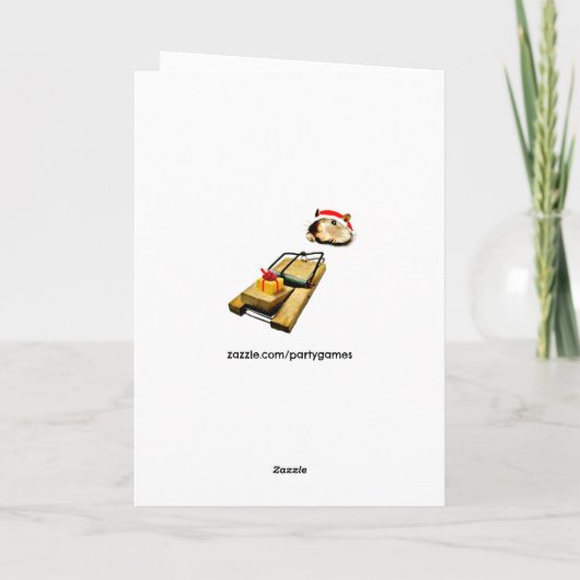 成体おもしろいクリスマス シーズンカード (裏面)