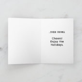 成体おもしろいクリスマス シーズンカード (内部)