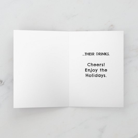 成体おもしろいクリスマス シーズンカード (内部)