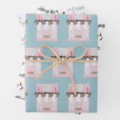 成体おもしろいクリスマス ラッピングペーパーシート (インサイチュ)