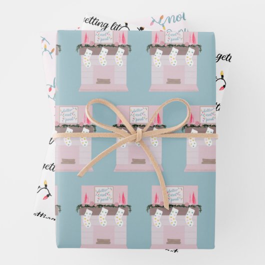 成体おもしろいクリスマス ラッピングペーパーシート (インサイチュ)