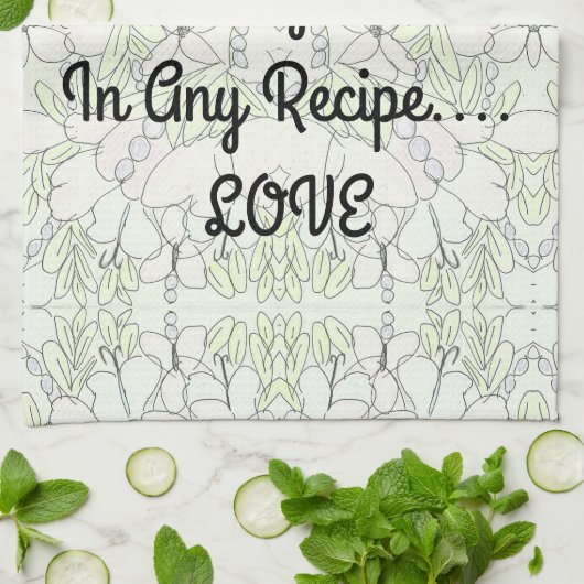 成分…愛 キッチンタオル (折り畳み)