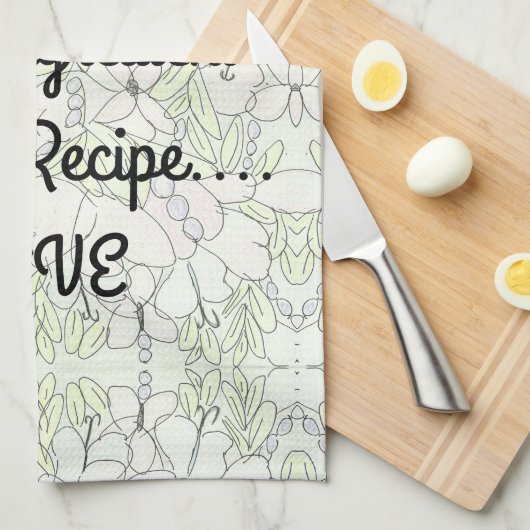 成分…愛 キッチンタオル (四つ折り)