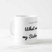 成功お姉さんはどうする？感動的引用文 コーヒーマグカップ (正面左)