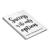 成功が唯一のおもしろい選択肢空白の ノートブック (右側)