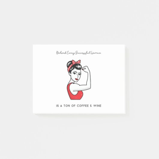 成功しおもしろいた女性の引用文は…… ポストイット (正面)