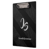 "成功したビジネスマン"の個人的な銀製のモノグラム クリップボード (左)