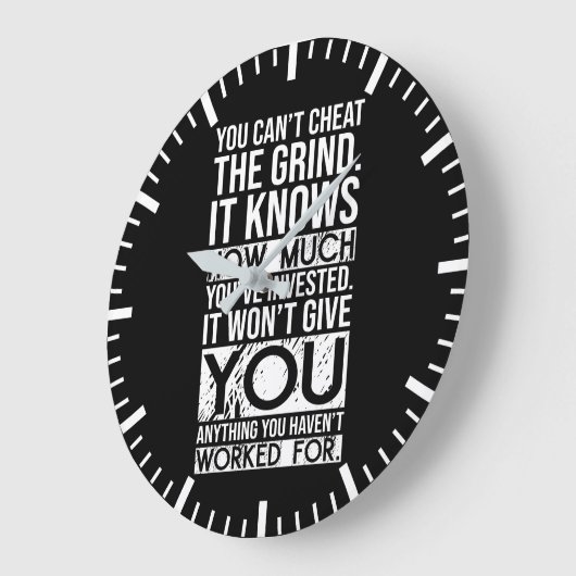 成功した人の背後には、私があなたに言ったと妻がいる ラージ壁時計 (傾斜)