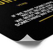 成功した場合感動的に引用文を犠牲にする ポスター (角)