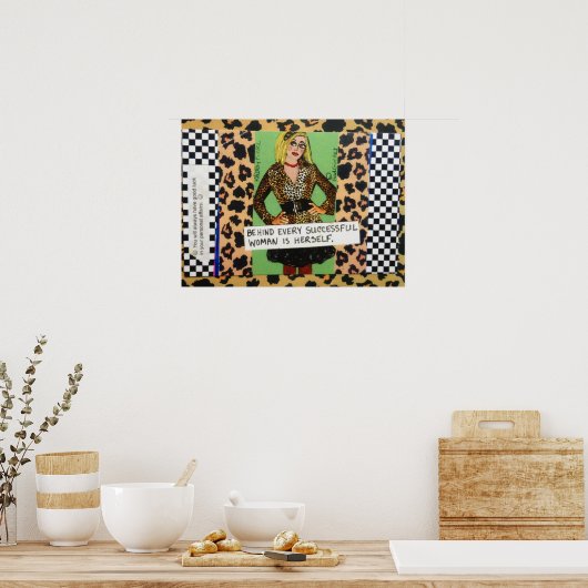 成功した女性はすべてポスターの後ろに自分自身である。 ポスター (キッチン)