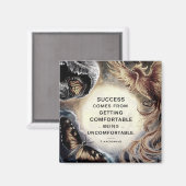 成功した磁石 – 感動的冷蔵庫用マグネット マグネット (正面/裏面)