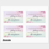 「成功した結婚…」引用文ステッカー 長方形シール (シート)