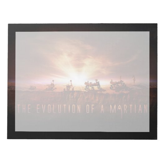 成功した5つの火星のローバー ノートパッド (正面)