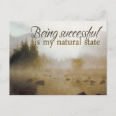 「成功している」モチベーション肯定 ポストカード (正面)