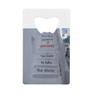 成功するためのエレベーターがない クレジットカード栓抜き