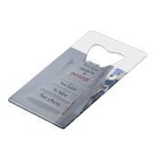 成功するためのエレベーターがない クレジットカード栓抜き (正面アングル)