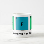 成功するための要素をコーヒーでおもしろいすやる気を起こさせる コーヒーマグカップ (中央)