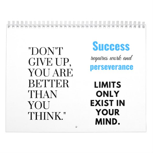 成功するには労苦が必要 カレンダー (カバー)