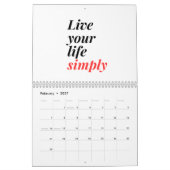 成功するには労苦が必要 カレンダー (2月 2027)