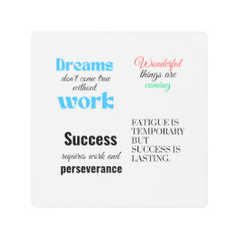 成功するには労苦が必要 メタルプリント