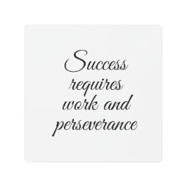 成功するには労苦が必要 メタルプリント